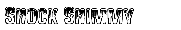 Shock Shimmy font preview